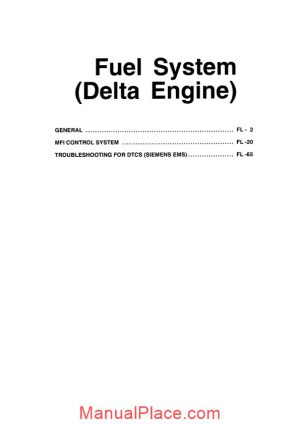 hyundai xg 350 fuel system delta engine page 1