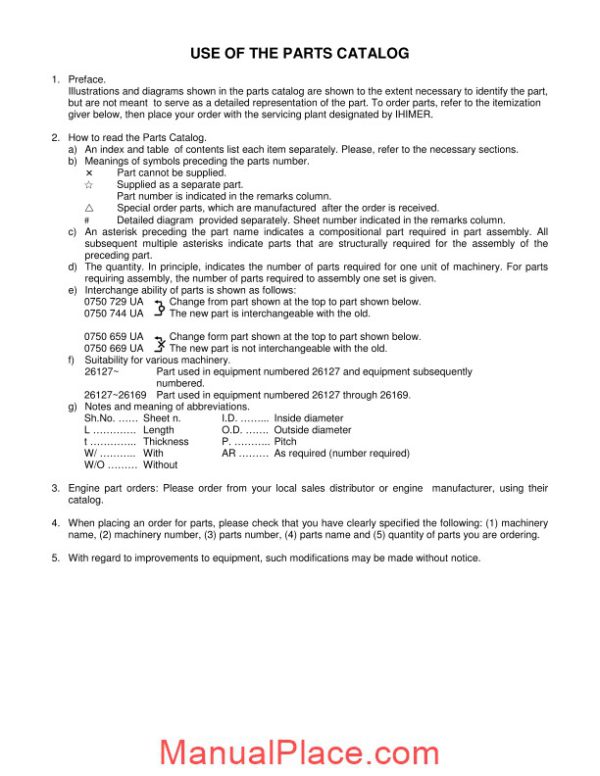 ihi mini excavator 14nxt parts catalog page 3