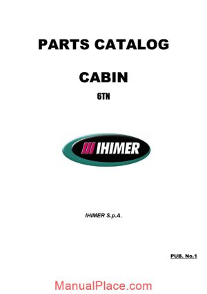 ihi mini excavator cabin 6tn r00 parts catalog page 1