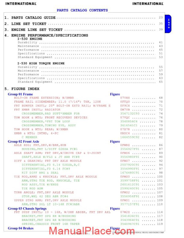 international 7400 parts manual 2006 page 3