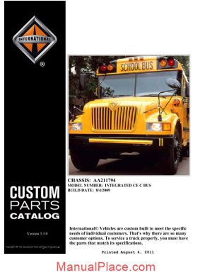 international bus parts manual page 1
