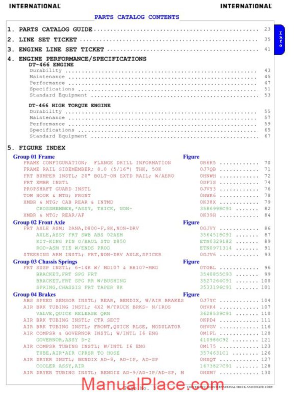 international bus parts manual page 3