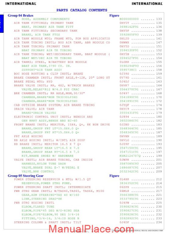 international bus parts manual page 4