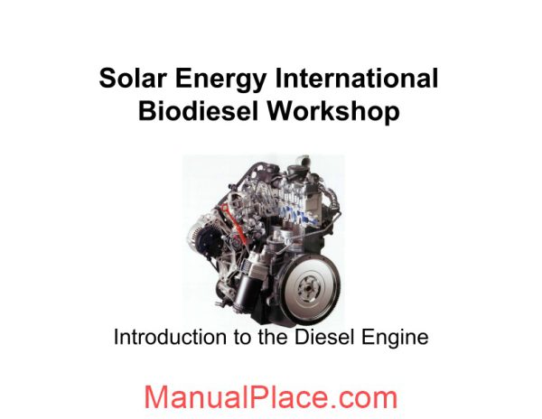 international solar energy biodiesel workshop manual page 1