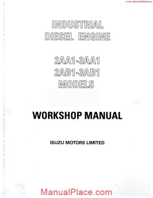 isuzu 2aa1 3aa12ab1 3ab1 workshop manual page 1