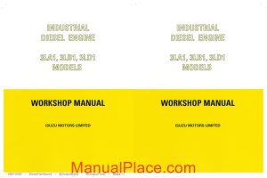 isuzu 3la1 3lb1 3ld1 workshop service manual 1994 page 1