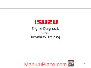 isuzu 4hk1 6hk1 engine diagnostic and drivability training page 1