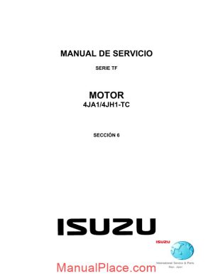 isuzu 4ja1 4jh1 tc engine service manual page 1