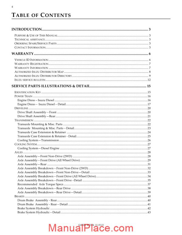 isuzu 4jb1 and 4jg1 diesel parts service manual tt4 8 page 4