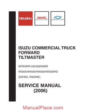 isuzu commercial truck npr npr hd nqr nrr service manual 2006 page 1