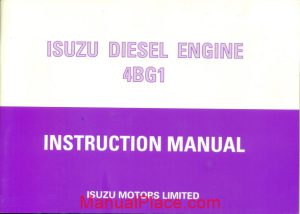 isuzu diesel engine 4bg1 instruction manual page 1