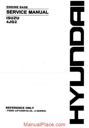 isuzu engine 4jg2 service manual page 1