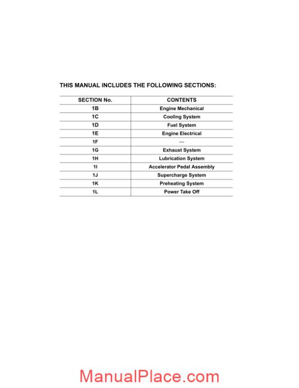 isuzu engine 6wf1 tc commanrail workshop manual page 3