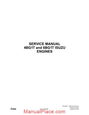 isuzu engines 4bg1t 6bg1t service manual page 1