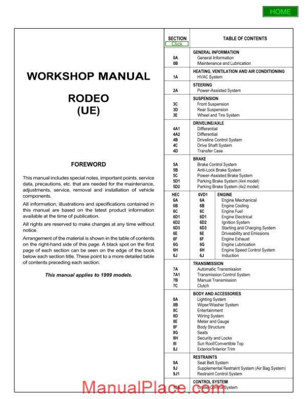 isuzu exp ubs workshop manual part 3 page 3