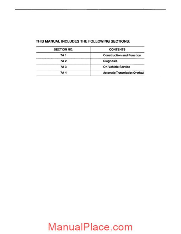 isuzu n series automatic transmission 450 43le workshop manual page 3