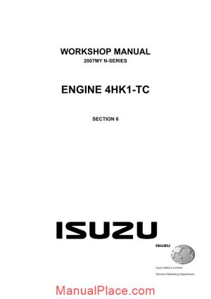 isuzu n series no1 service manual page 1