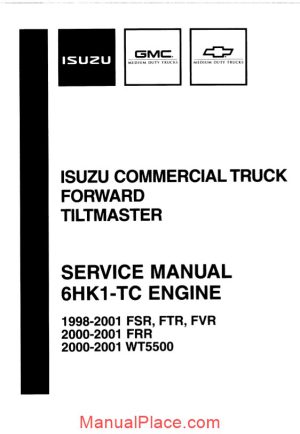 isuzu service manual 6hk1 tc engine page 1