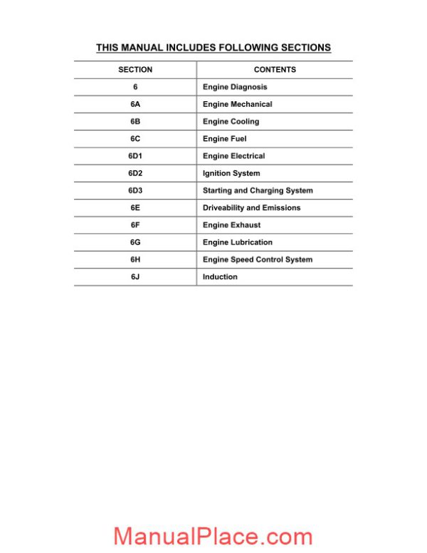 isuzu tf series gasoline engine workshop manual page 2