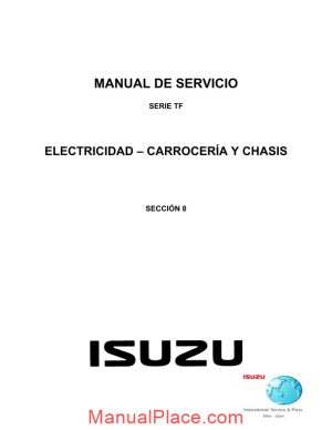 isuzu tf series service manual section 8 page 1