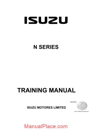 isuzu training n series page 1