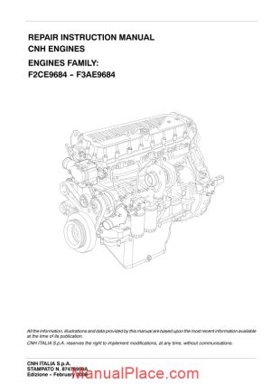 iveco cnh engines repair instruction manual page 1