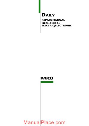 iveco daily 2000my repair manual page 1