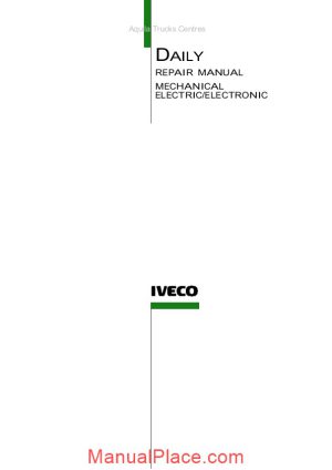 iveco daily 2006my repair manual page 1