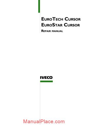 iveco euro star tech repair manual page 1