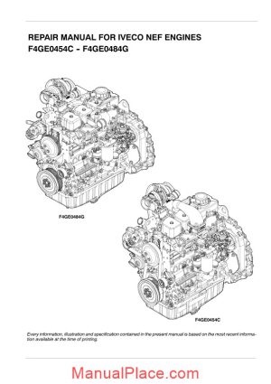 iveco nef engine f4ge0454c f4ge0484g repair manual page 1