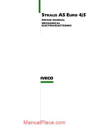 iveco stralis as euro 4 5 repair manual page 1