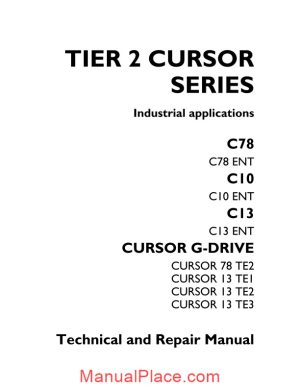 iveco tier 2 cursor diesel engine workshop manual page 1