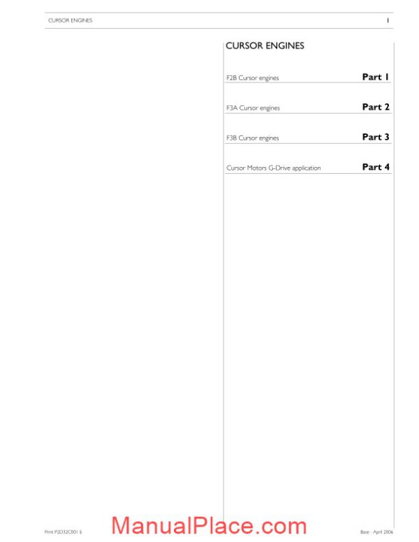 iveco tier 2 cursor diesel engine workshop manual page 3