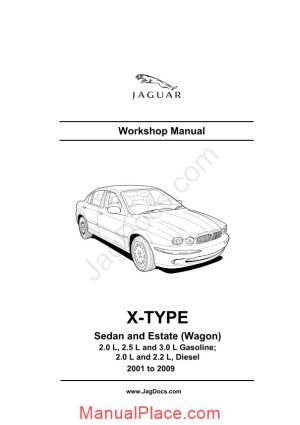 jaguar workshop manual x type 2001 2009 page 1