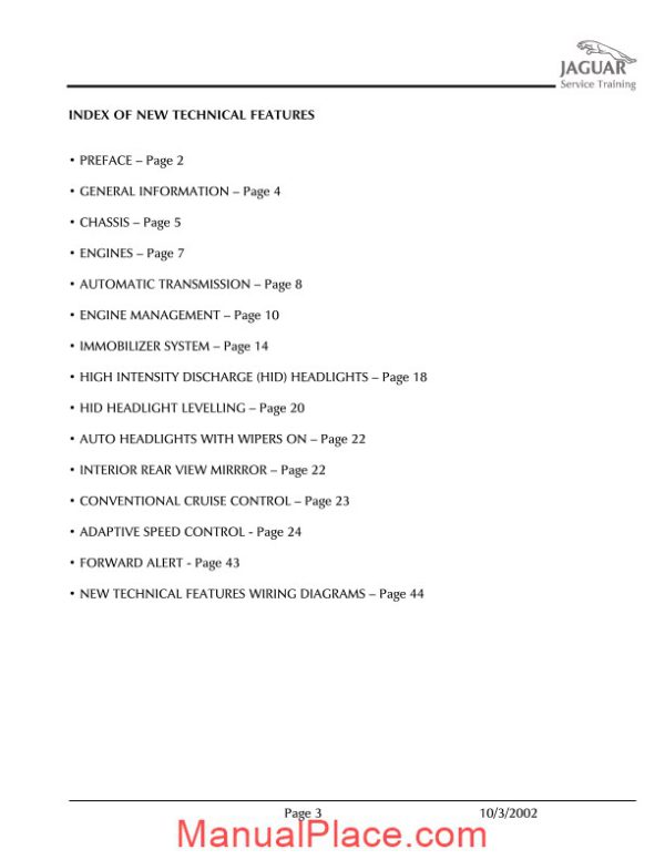 jaguar xk 2003 service training guide page 4