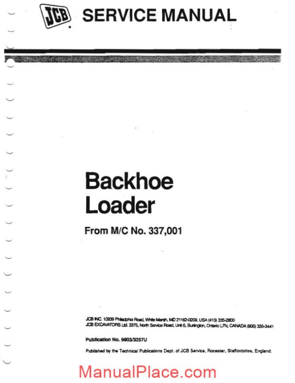 jcb 1400b backhoe loader training manual page 4