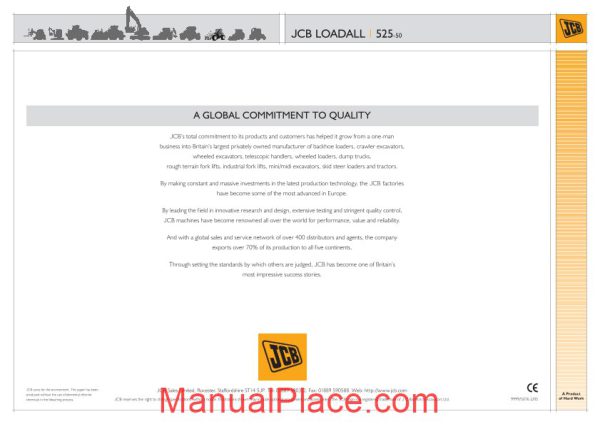 jcb loadall 525 50 service manuals page 4