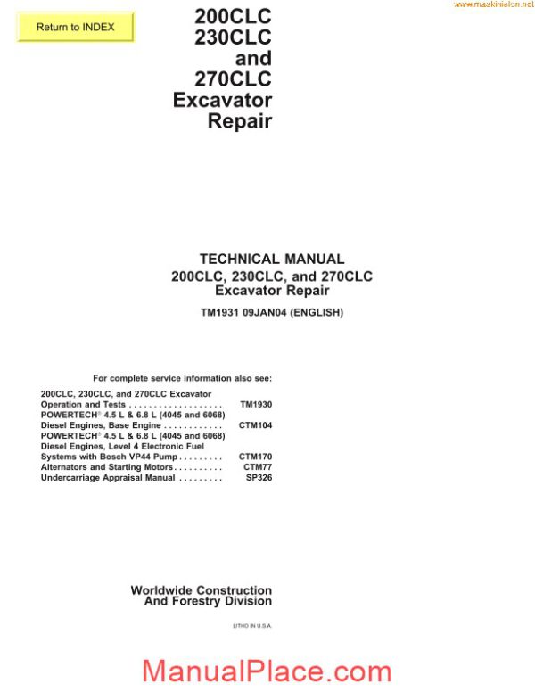 jd 200clc 230clc 270clc repair sec wat page 1