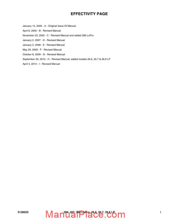 jlg 266 lopro telehandler parts manual page 3