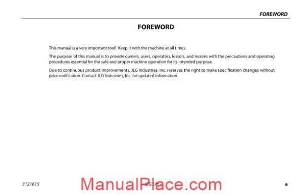 jlg 600a 600aj operation safety manual page 3