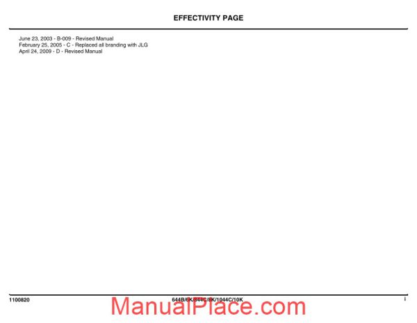 jlg 6k 8k 10k parts manual page 3