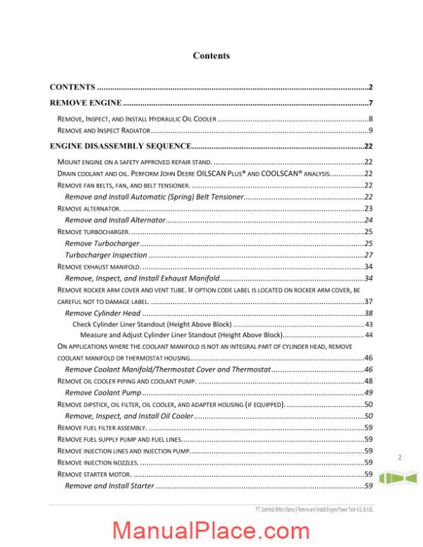 john deere 4045 6068 remove install engine page 2