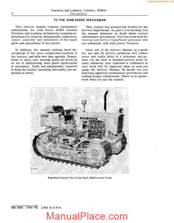 john deere 450 service sec wat page 4