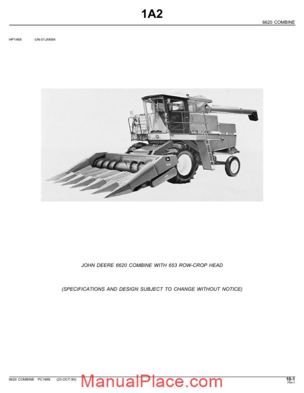 john deere 6620 parts catalog page 1