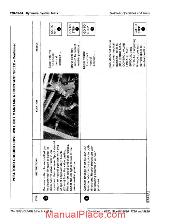 john deere 6620 sidehill 6620 7720 8820 hydraulic system test page 2