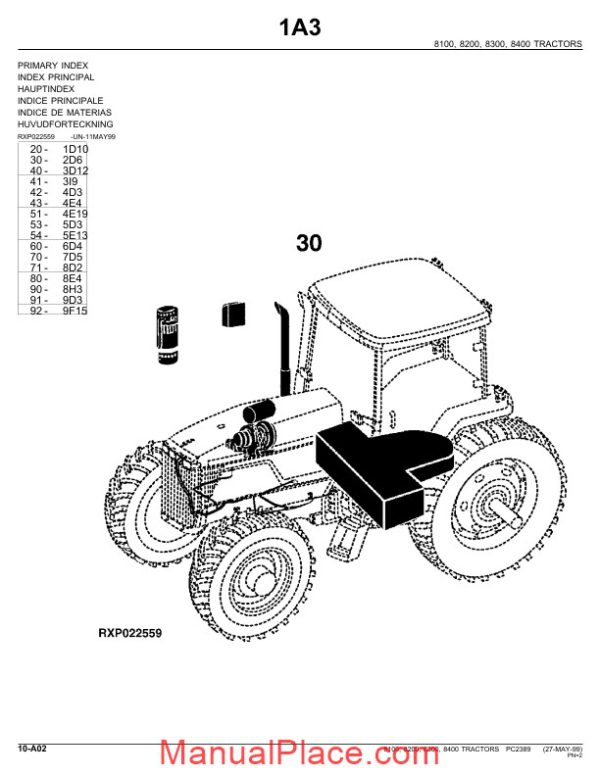 john deere 8400 parts catalog page 2