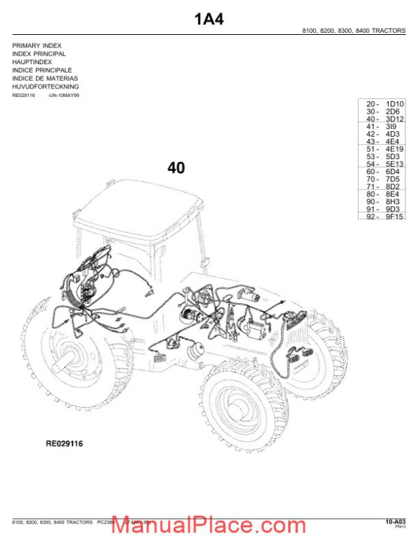 john deere 8400 parts catalog page 3