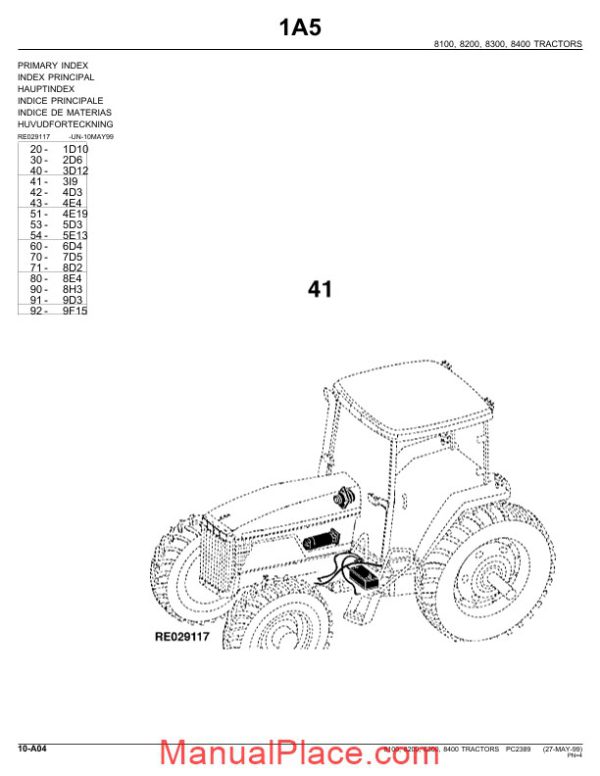 john deere 8400 parts catalog page 4