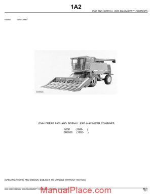 john deere 9500 parts book page 1