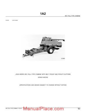 john deere 9501 parts book page 1